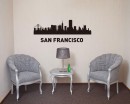 City of USA Vinyl Decals Silhouette Modern Wall Art Sticker